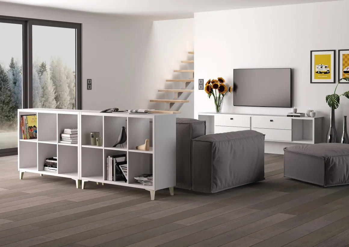 Elements Kubus Kast Eik 4X2