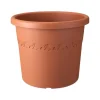 Elho Bloempot Algarve Cilindro Rond Wielen O48Cm Terra