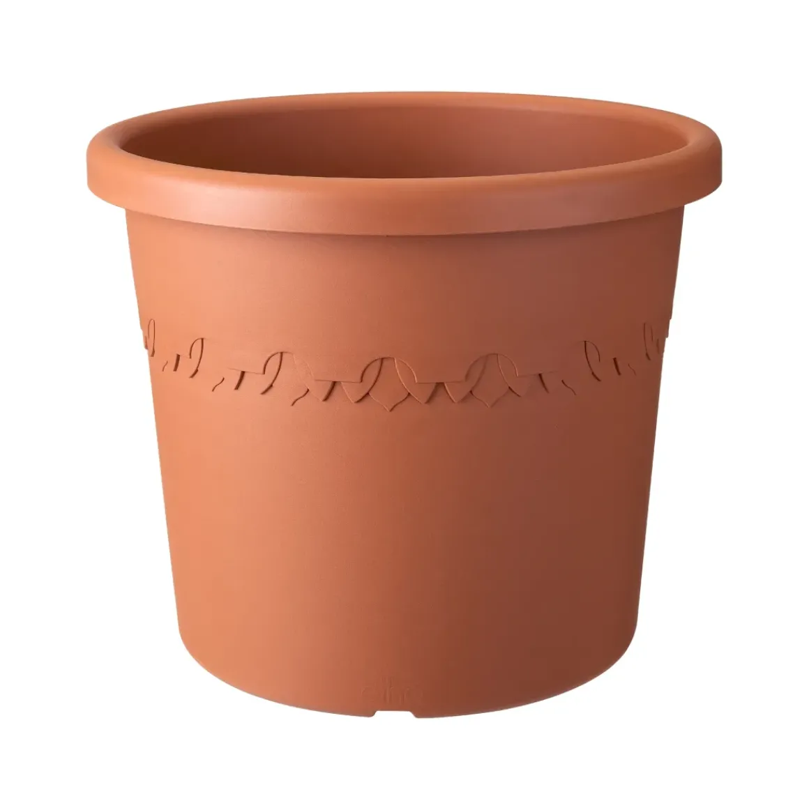 Elho Bloempot Algarve Cilindro Rond Wielen O40Cm Terra