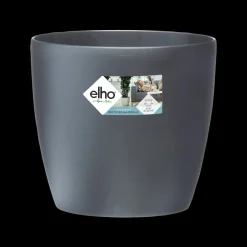 Elho Bloempot Brussels Rond Wielen O40Cm Antraciet