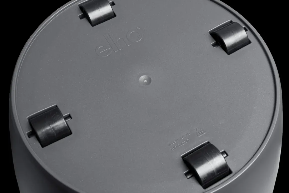 Elho Bloempot Brussels Rond Wielen O40Cm Antraciet