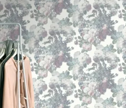 Elle Decoration Vliesbehang Blossom Wit-Roze