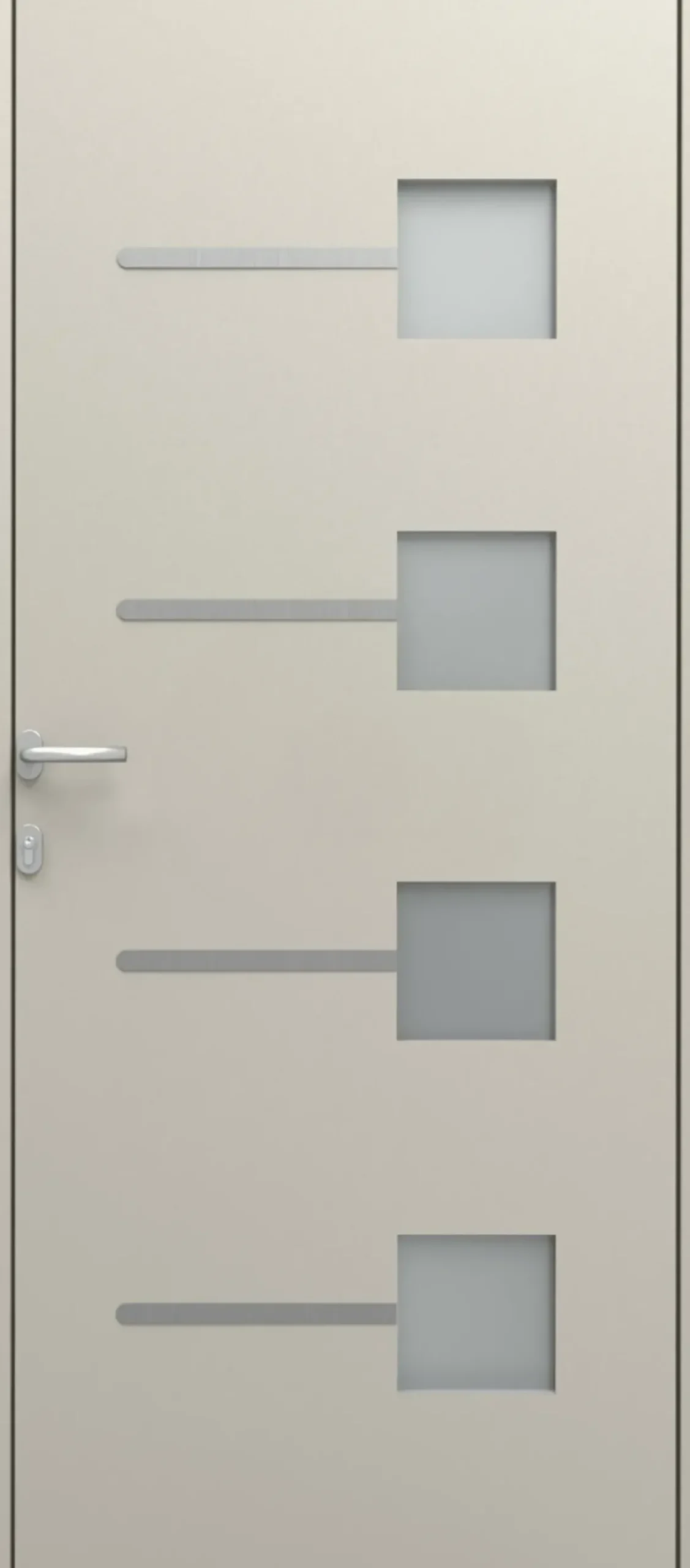 Elsealu Voordeur Soria Zijdegrijs 218X96Cm