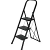 Escalo Huishoudladder Escalo 'Color Step' Gelakt Zwart Staal 3 Treden