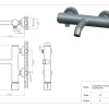 Essebagno Badmengkraan Manopola Zwart Concrete