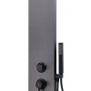 Essebagno Douchepaneel Essegun Met Mechanische Mengkraan Gun Metal Geborsteld