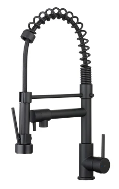 Essebagno Keukenkraan Big Pro Met Uittrekbare Handdouche Zwart