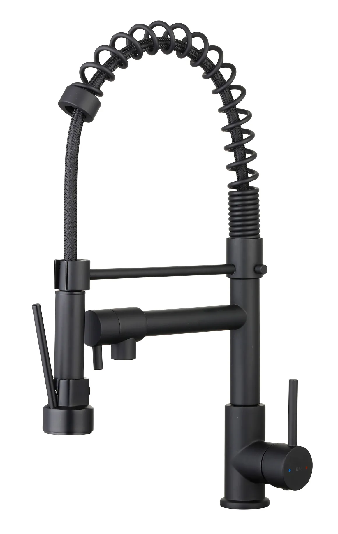 Essebagno Keukenkraan Big Pro Met Uittrekbare Handdouche Zwart
