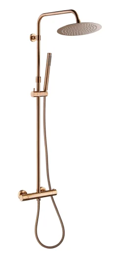 Essebagno Regendoucheset Luisa Ii Met Thermostatische Kraan O250Mm Koper