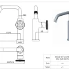 Essebagno Wastafelmengkraan Indus Gun Metal