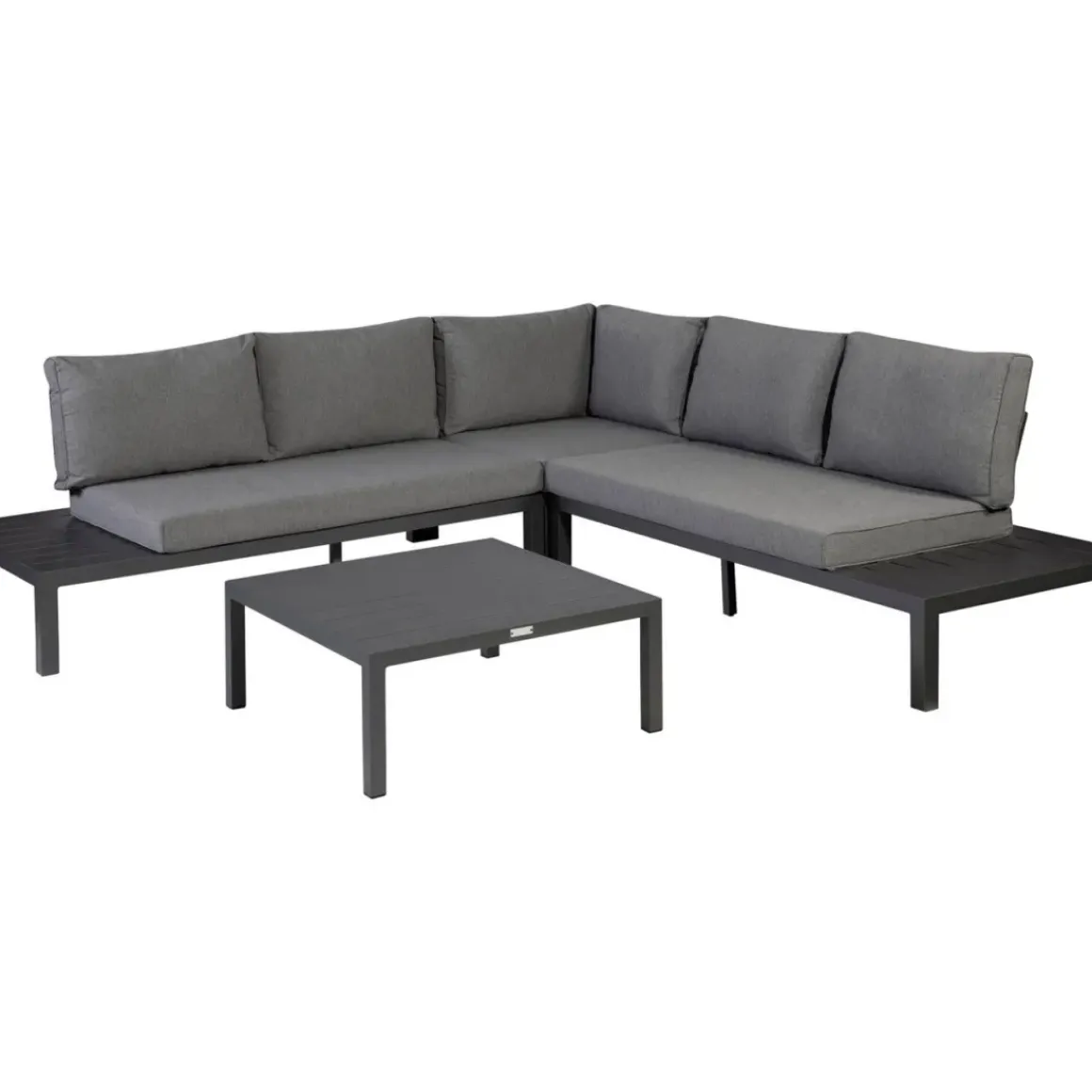 Exotan Loungeset Incl. Kussens - Aluminium - Grijs - 63X245X245