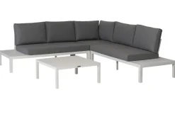 Exotan Loungeset La Vida - Aluminium - Wit - 63X245X245