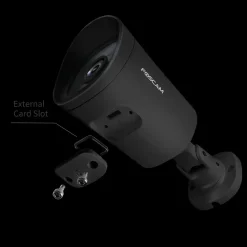 Foscam G4P-B Outdoorcamera 4 Mp Super Hd Videokwaliteit Uitstekend Nachtzicht Zwart