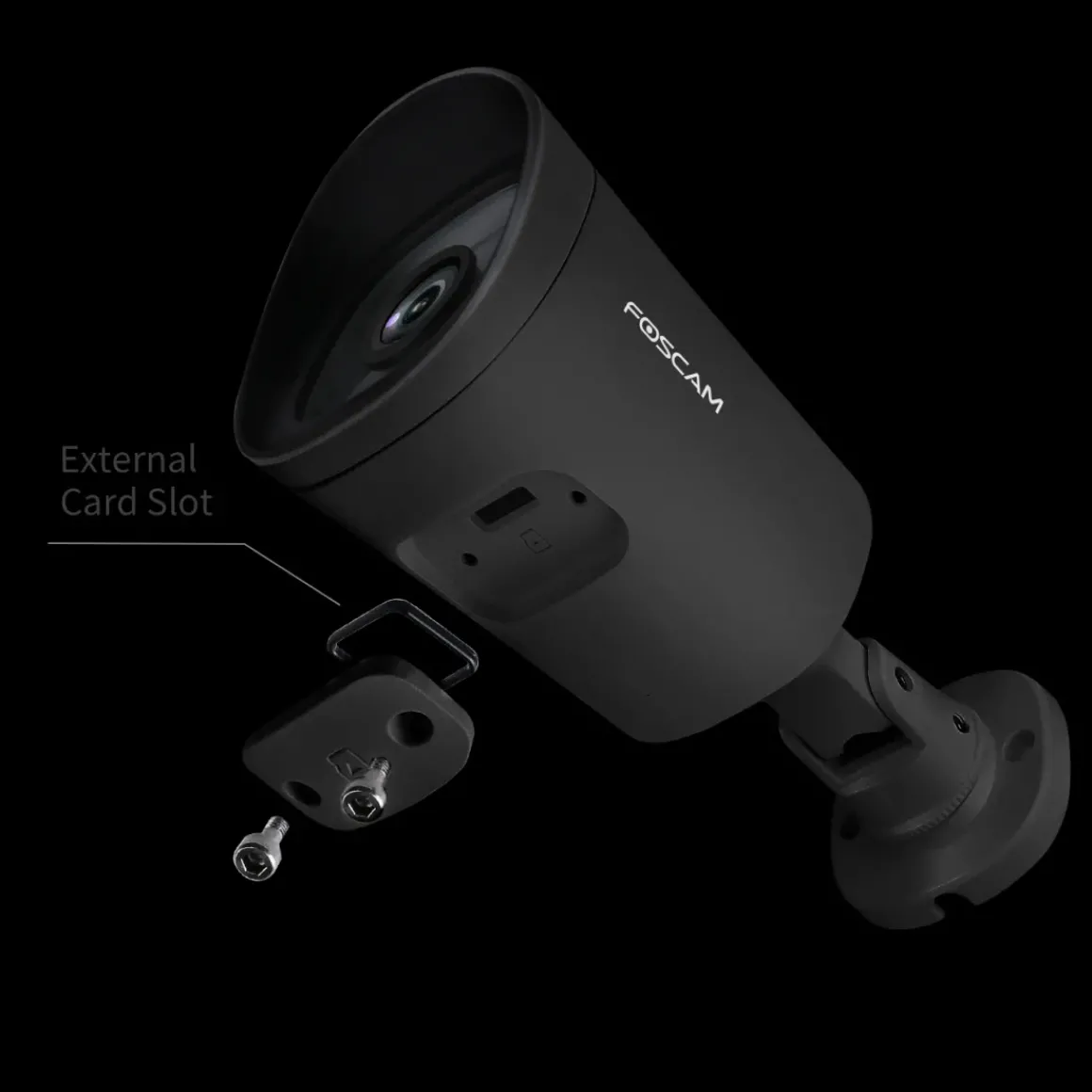 Foscam G4P-B Outdoorcamera 4 Mp Super Hd Videokwaliteit Uitstekend Nachtzicht Zwart
