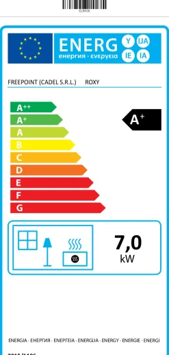 Freepoint Pelletkachel Roxy 7Kw
