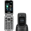 Fysic F25 - Eenvoudige Mobiele Klaptelefoon Voor Senioren Met Sos Noodknop, Zwart