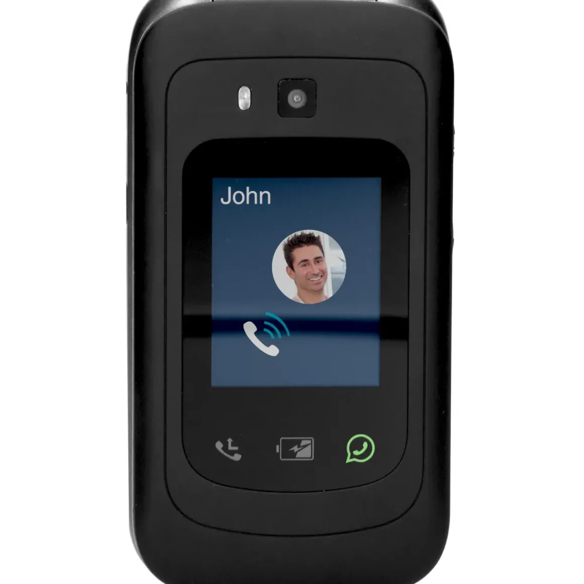 Fysic F25 - Eenvoudige Mobiele Klaptelefoon Voor Senioren Met Sos Noodknop, Zwart