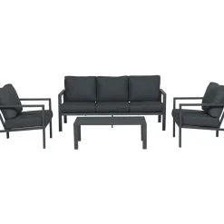 Garden Impressions Durban Loungeset 4-Delig - Zwart