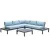 Garden Impressions Lena Loungeset 4-Delig - Mint Grijs