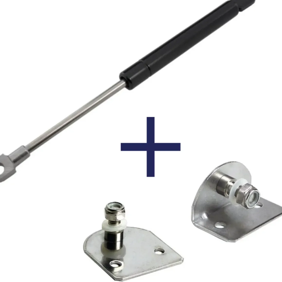 Gasveer Zwart - 550Mm - 380N - Inclusief Bevestigingen