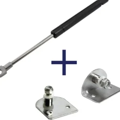 Gasveer Zwart - 700Mm - 400N - Inclusief Bevestigingen