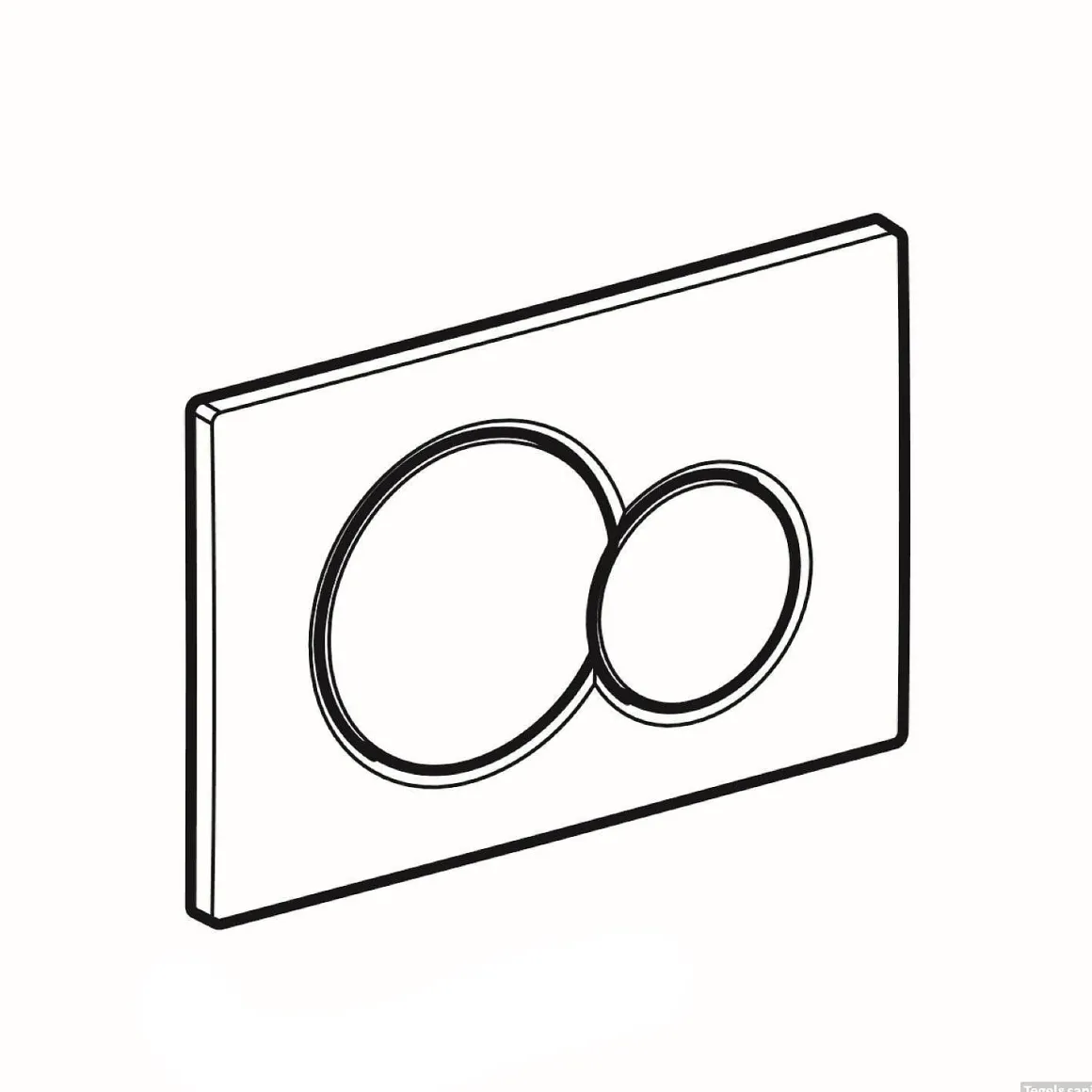 Geberit Bedieningspaneel Sigma 01 Voor Up320, Up720, Up300 En Up700 Inbouwreservoirs| 16,4X24,6Cm Mat Chroom
