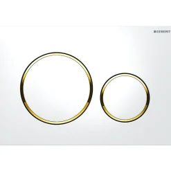 Geberit Bedieningspaneel Sigma 20 Voor Up320, Up720, Up300 En Up700 Inbouwreservoirs| 246X164Mm Goud/Wit
