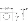 Geberit Bedieningspaneel Mambo Voor Up320 Inbouwreservoirs| 246X164X25Mm Rvs