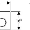 Geberit Bedieningspaneel Sigma 01 Voor Up320, Up720, Up300 En Up700 Inbouwreservoirs|16,4X24,6Cm Mat Chroom