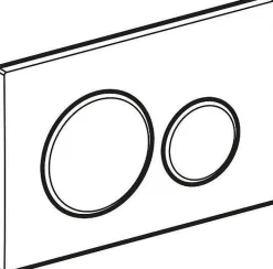 Geberit Bedieningspaneel Sigma 20 Voor Up320, Up720, Up300 En Up700 Inbouwreservoirs| Zwart/Mat