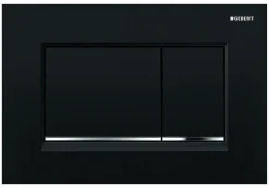 Geberit Bedieningspaneel Sigma 30 Voor Up320, Up720, Up300 En Up700 Inbouwreservoirs| 246X164Mm Glanzend Zwart/Chroom