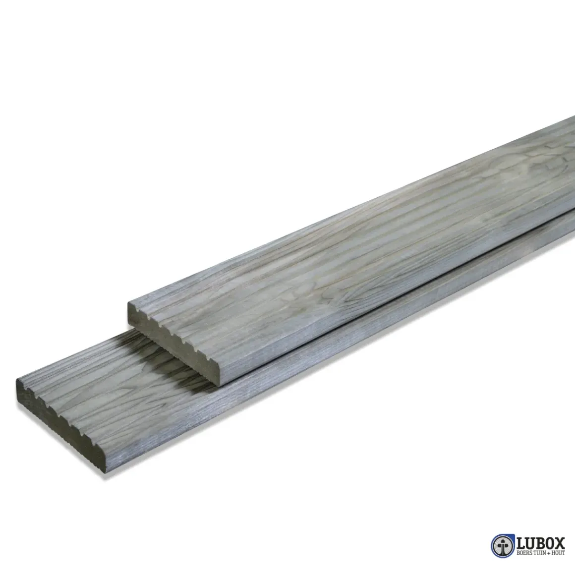 Geprofileerde Tuinplank Vuren Bruin 1,9X14X240Cm