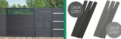 Giardino Lucca Wpc Planken Licht Grijs 3 Stuks