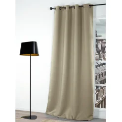 Gordijn Verduisterend Donker Beige 140X180Cm