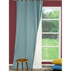 Gordijn Verduisterend Thermisch Bella Ringen Blauw 140X260Cm