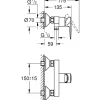 Grohe Douchemengkraan Start Edge Chroom