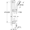 Grohe Doucheset Vitalio Comfort 100Mm 4 Stralen Chroom
