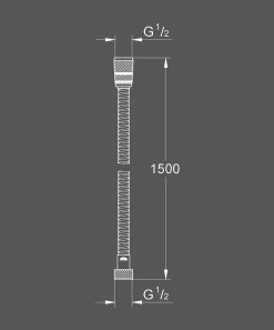 Grohe Doucheslang Movario Metaal 150Cm Chroom
