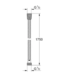 Grohe Doucheslang Vitalioflex Metal 1750Mm Chroom