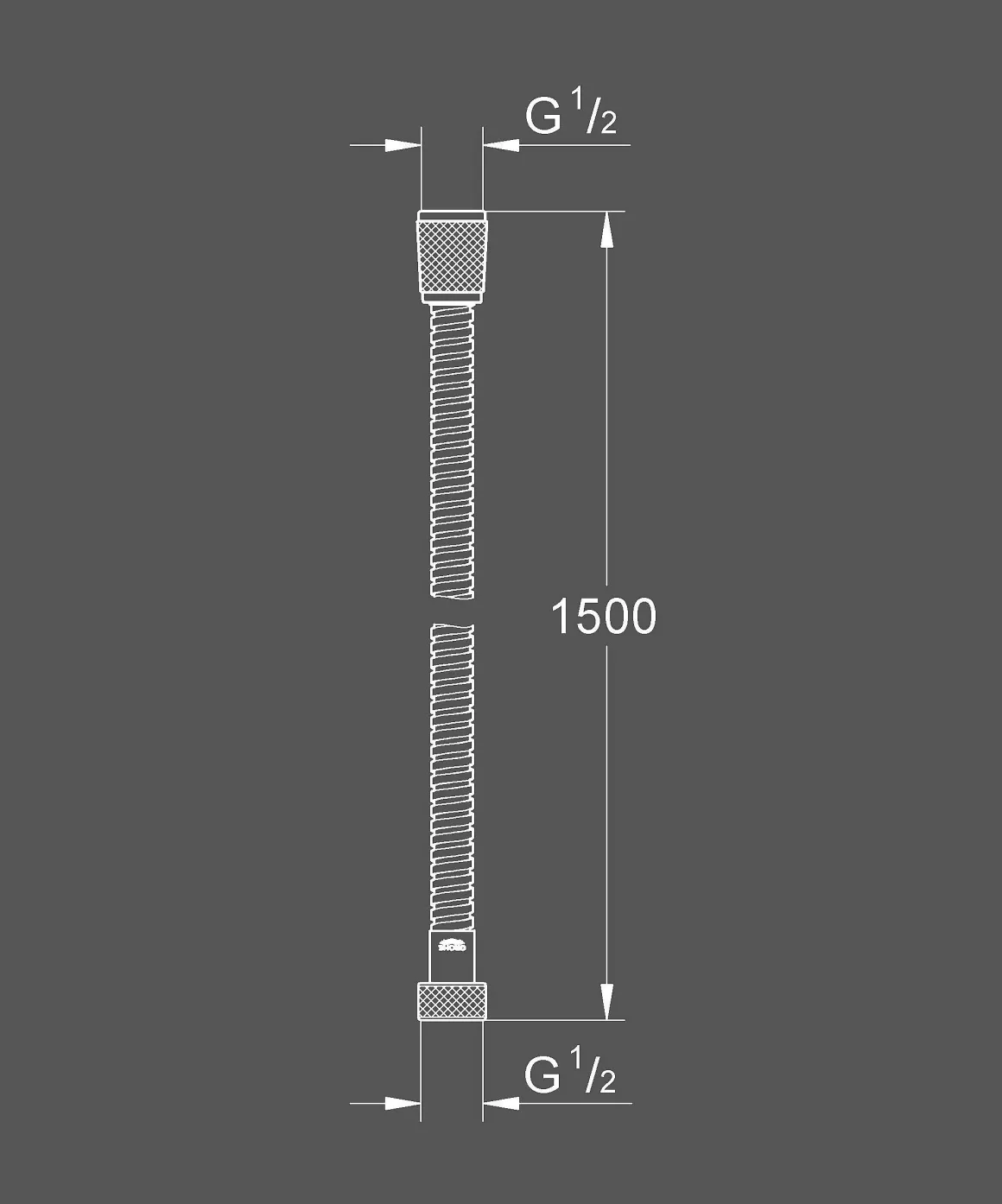 Grohe Doucheslang Vitalioflex Metaal 150Cm Chroom