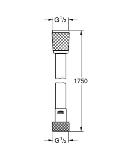 Grohe Doucheslang Vitalioflex 175Cm Chroom