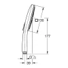 Grohe Handdouche Cube Rainshower Smartactive 130Mm Supersteel