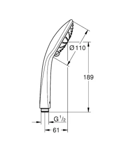 Grohe Handdouche Vitalio Joy 110 Duo 2 Stralen Chroom