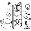 Grohe Inbouwreservoir Set Serel | Soft-Close Toiletzitting | Randloos Toiletpot