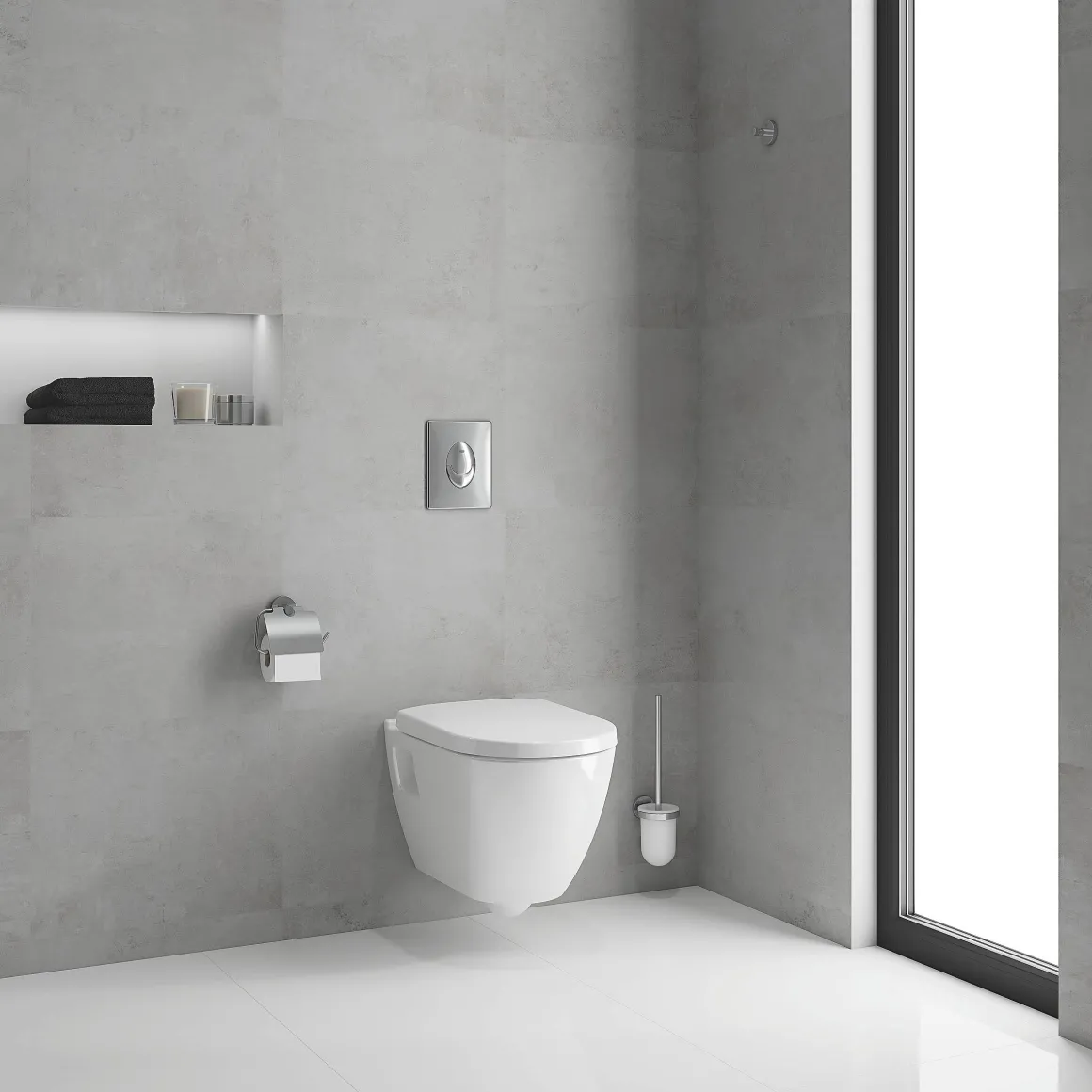 Grohe Inbouwreservoir Set Serel | Soft-Close Toiletzitting | Randloos Toiletpot
