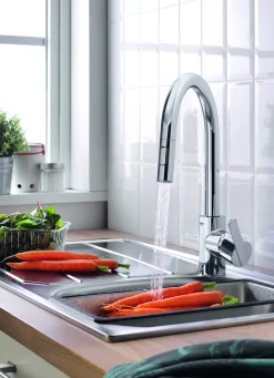 Grohe Keukenmengkraan Feel Met Uittrekbare Handdouche Chroom