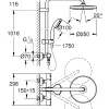 Grohe Regendoucheset Vitalio Start System 250Mm Met Thermostatische Mengkraan Zwart