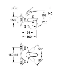 Grohe Swift Badmengkraan
