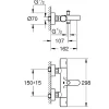 Grohe Thermostatische Badmengkraan Precision Get Chroom