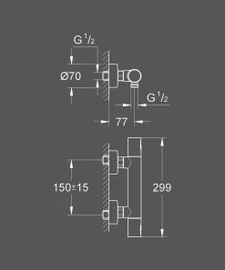 Grohe Thermostatische Douchemengkraan Precision Joy Chroom